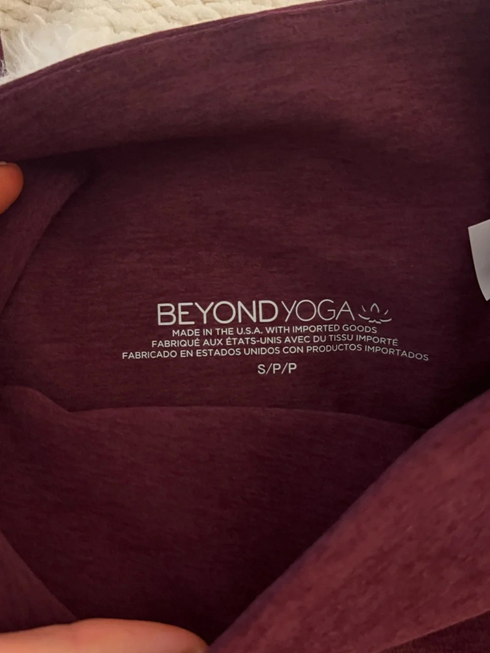 NWT! Beyond Yoga Burgundy Spacedye High-Rise Full Length Leggings - Picture 3 of 4